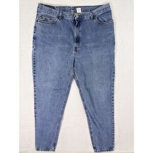 Vintage Levis 550 Jeans Womens 22 W Blue Taper Relaxed Light Denim Made In USA